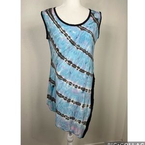 Ethereal Los Angeles  Tunic Top With Asymmetrical Size Medium